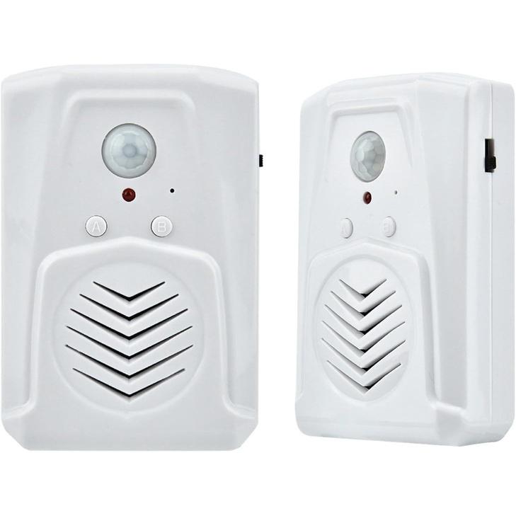 Motion Sensor Doorbell Door Chime, Home Security Driveway Alarm Entry Doorbell Indoor Motion Detector Buzzer, Store Door Entry Bell MP3 Audio, 2