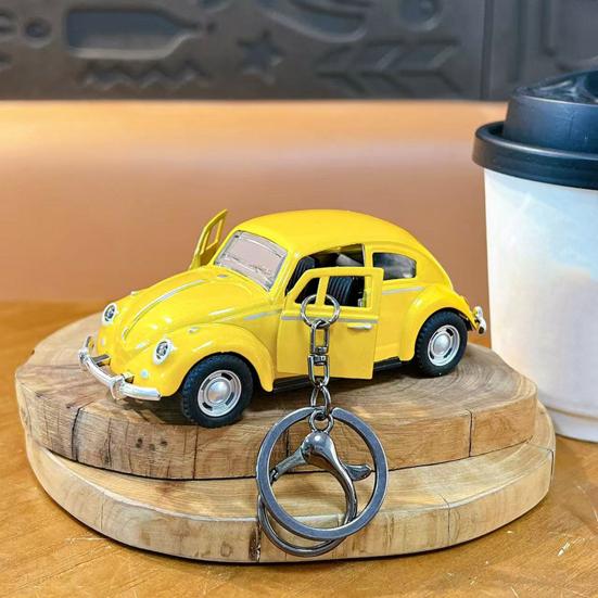 Přívěsek na klíče s otvírákem dveří auta na zpětný chod, kreslený design, dvojitý kroužek, přívěsek na školní tašku