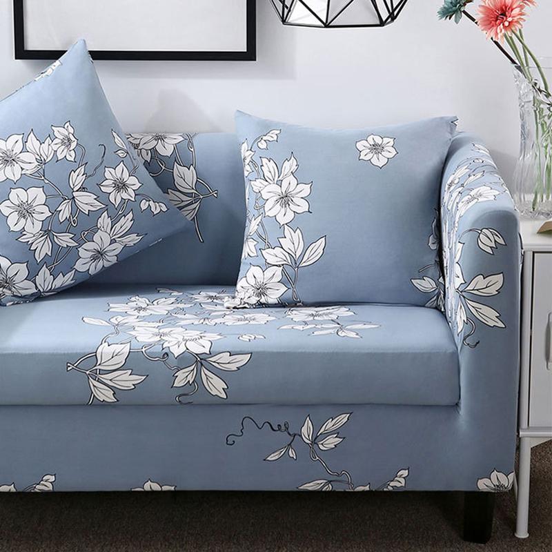 

Эластичный чехол для дивана с цветочным принтом, эластичный чехол для дивана, двухместный стул, L-образный чехол для дивана для гостиной, домашний декор 1 Seater 90-140cm