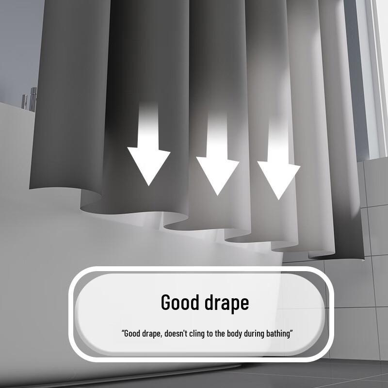 Thickened PEVA Waterproof Shower Curtain