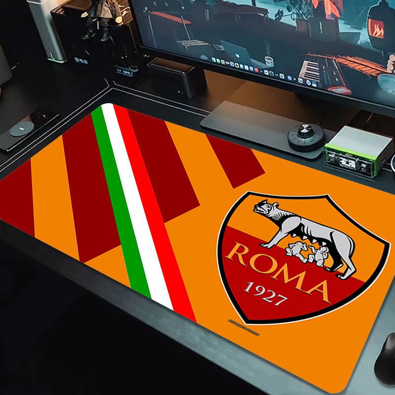 AS Roma Color Mouse Pad Large Gaming Table Cushion Non-slip Laptop Tablet Big Mousepad XXL Mat Mini PC Playmat With Lock edge