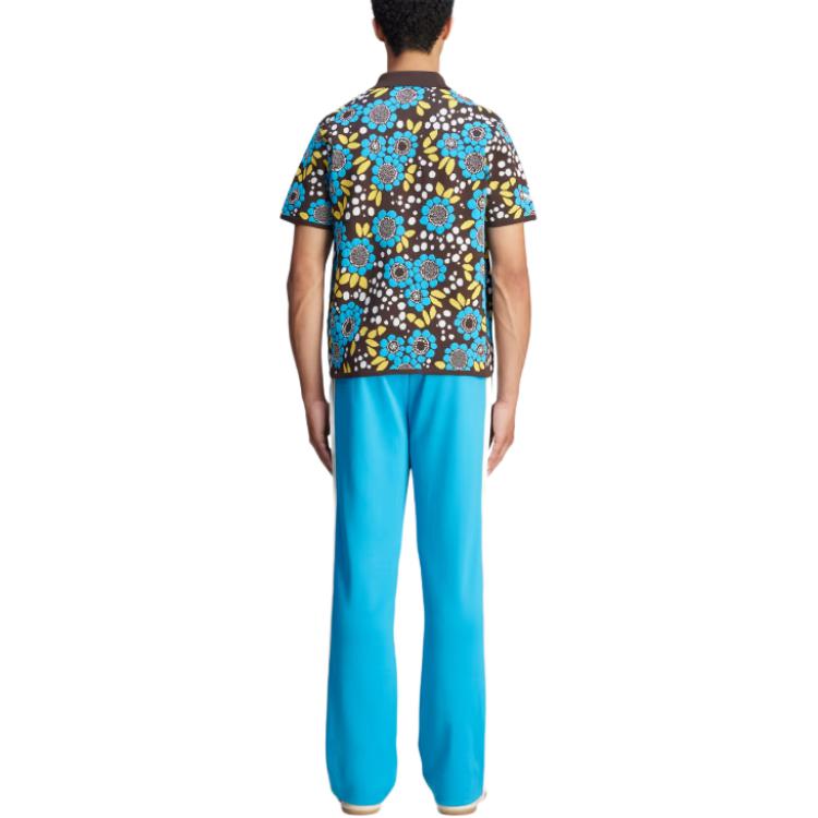 adidas x Wales Bonner Knit Floral Polo Shirt Multicolor Men Tops Multi-Color JJ2931