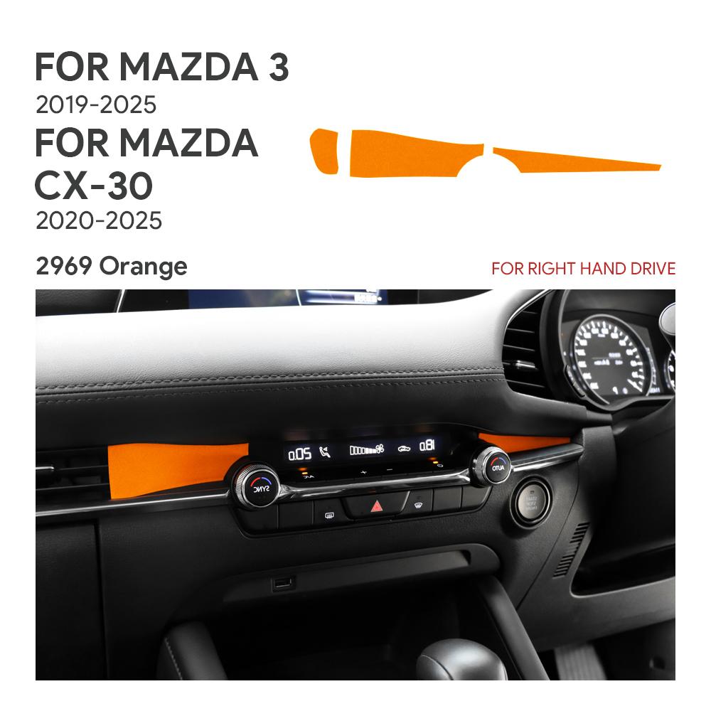 Top Suede Trim LHD RHD Sticker For Mazda 3 Axela BP M3 2019 2020 2025 2025 2025 2025 2025 Car Instrument Air Outlet Panel