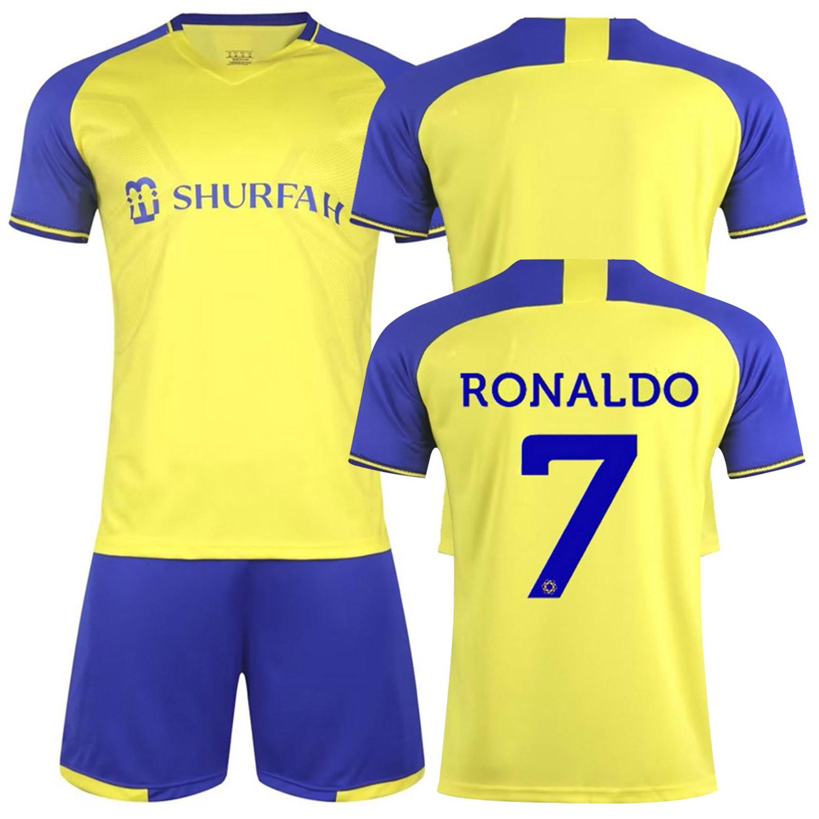 

2223 Футбольные майки Al-Nassr FC, шорты, носки, комплект нового сезона, шорты, носки, размеры для взрослых, наряды