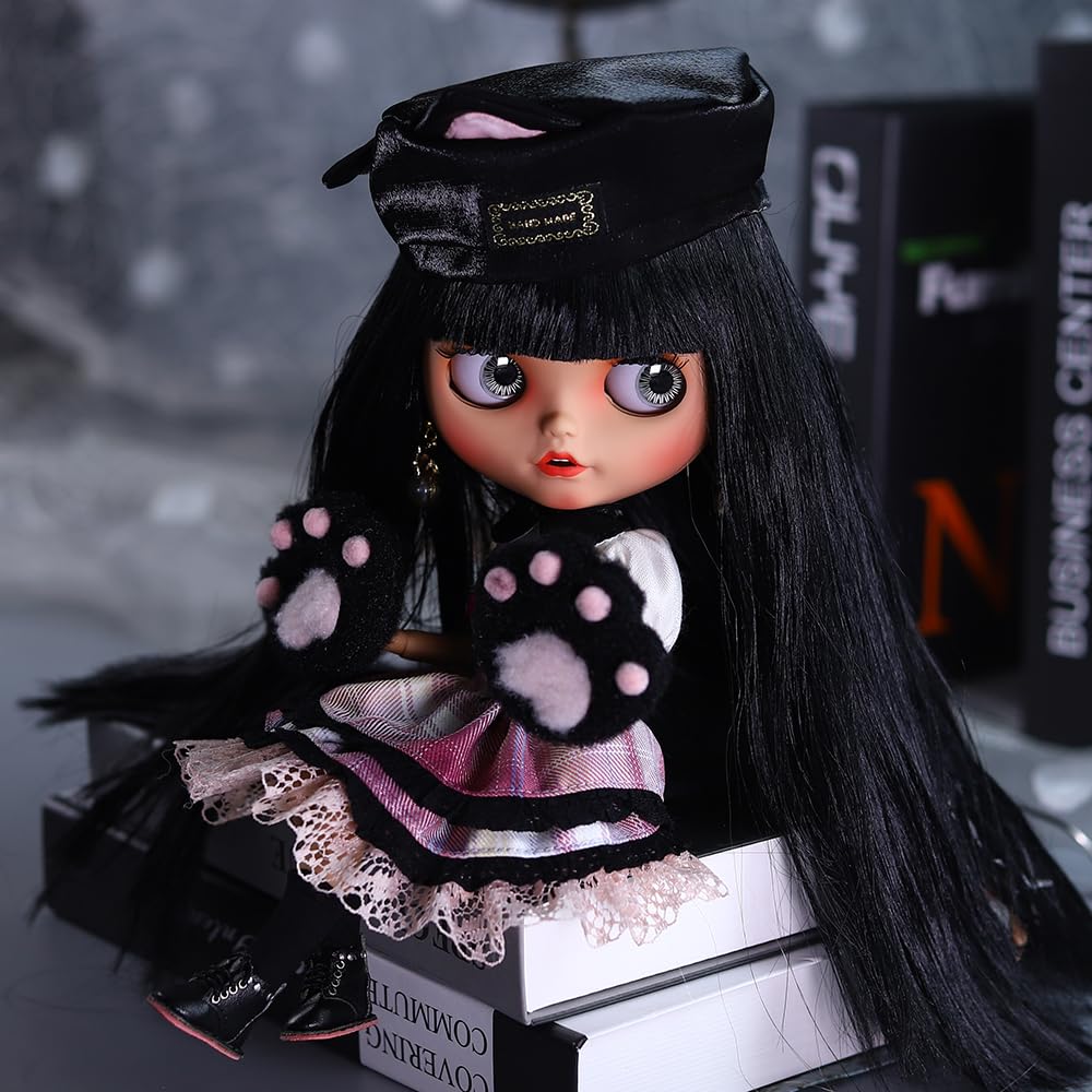 ICY Fortune Days Doll Clothes Cat Suitable for or 30cm Height Doll Dress Suitable for Clothes - Skirt, 1/6 Accessories, Blythe, Obitsu, Licca-chan