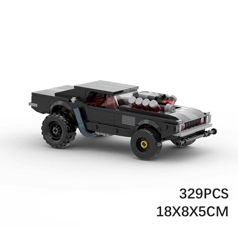 

Building Block Compatible With 70514 Dodge Challenger Cyberpunk Edition, Model Speed Series 8 Grid Car