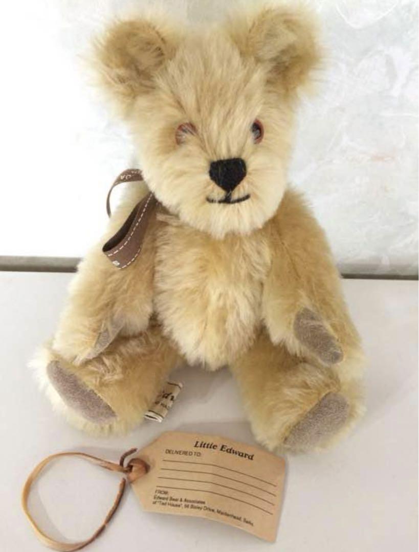 

[USED] Little Edward Teddy Bear Plush Toy, Made in England, Free Shipping