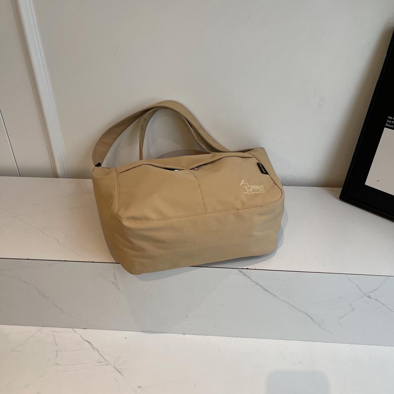 Student Class Handbag Lightweight Waterproof Nylon Cloth Tote Bag Large Capacity Crossbody Bag