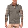Men's Long,sleeved Collared Button,down Pocket Casual Top