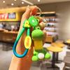 Cartoon Cute Polychrome Motorcycle Doll Keychain Pendant Pvc Dinosaur Stretch
