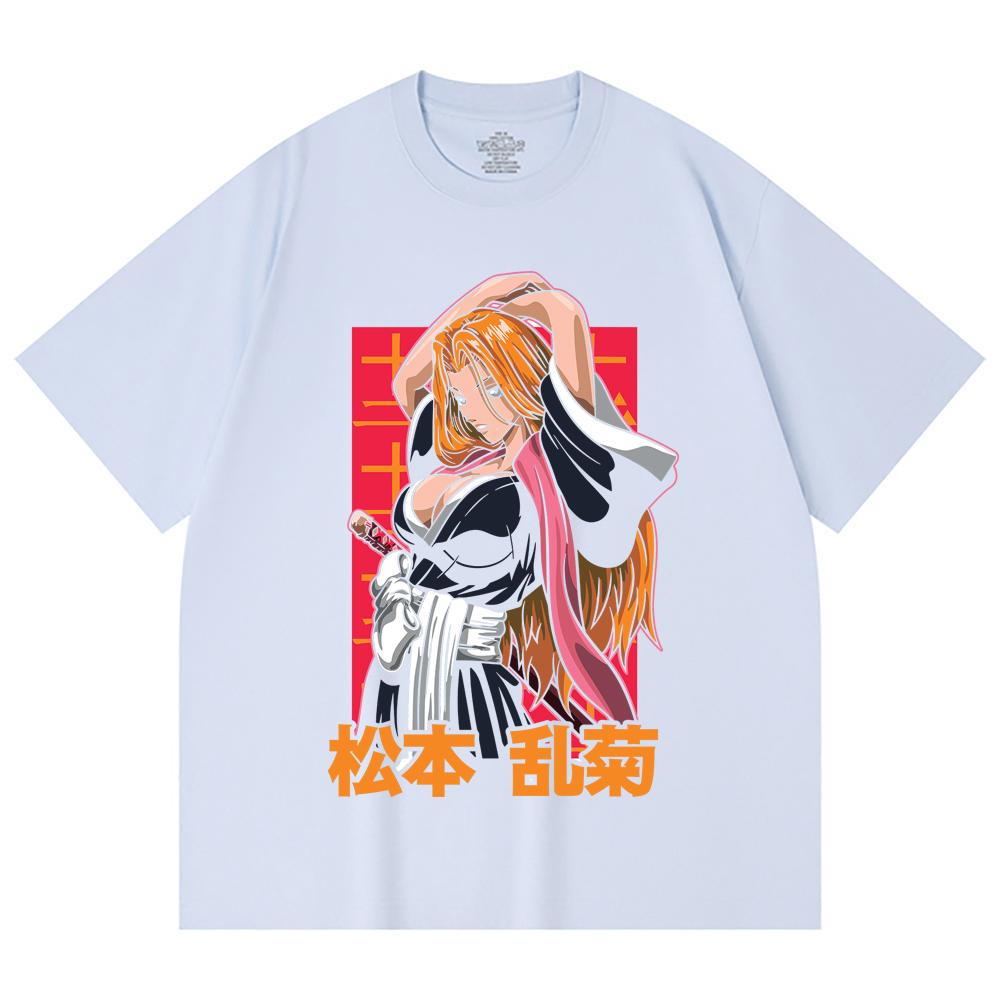 230 Gsm 100% Cotton Bleach V8 Matsumoto Print Unisex Heavy Cotton T Shirt