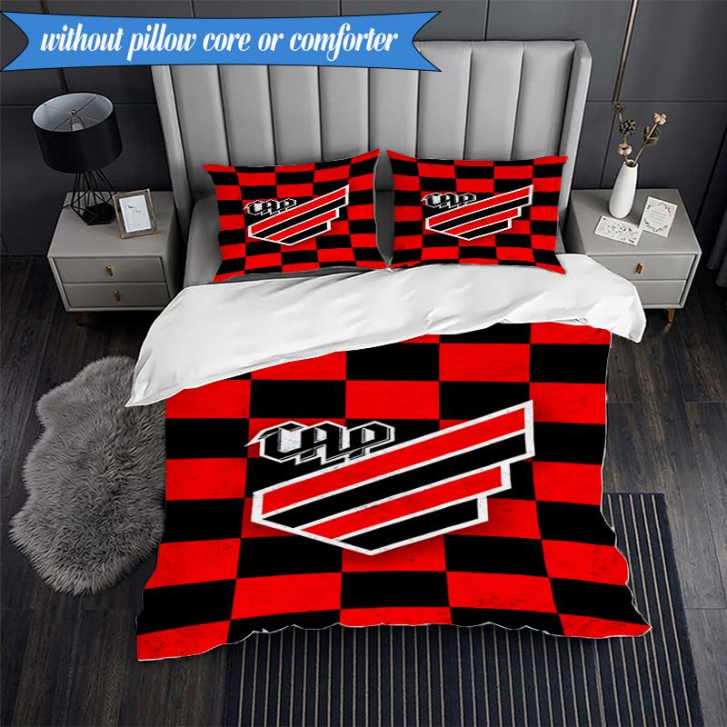 3PCS Athletico Paranaense Printed Soft Bedding Set,Including 1pc Duvet Cover And 2pcs Pillowcases Perfect for Bedroom, Dormitory, Fan Gift