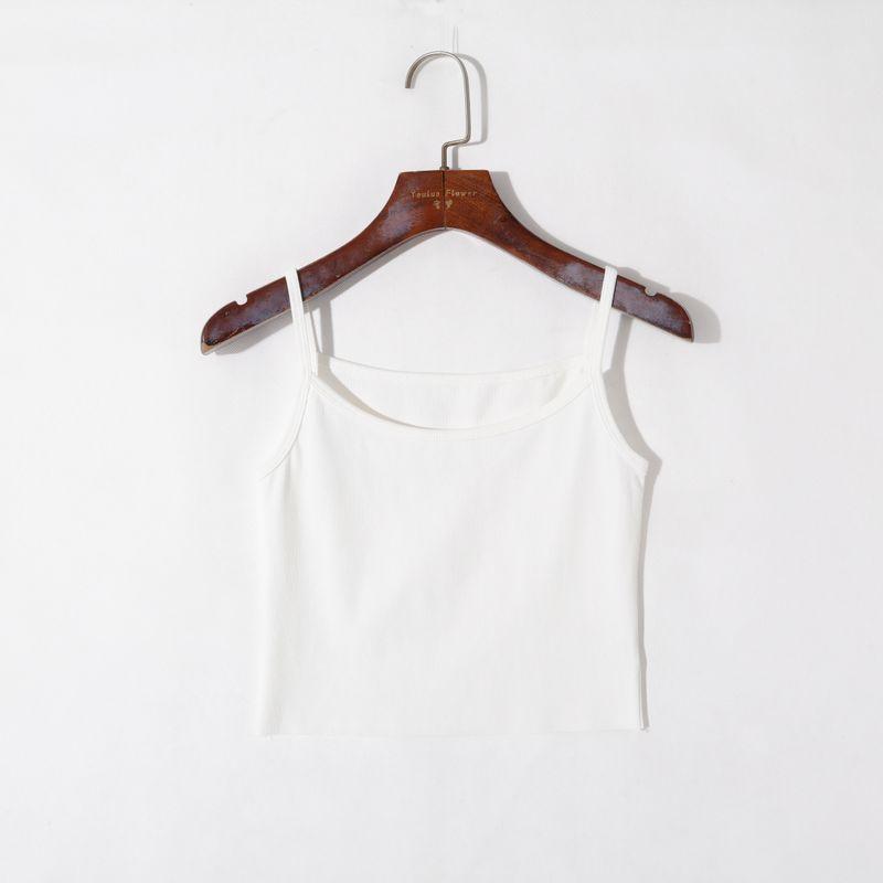 

Summer Fashion Pure Color Silm Stretch Camisole