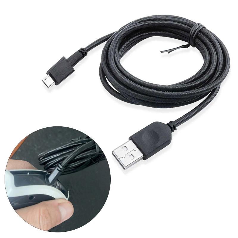 Mouse Cable USB Nylon Charging Cord For AW610M AW310M Mouse Wire Ensuring Fast And Stable Power Delivery