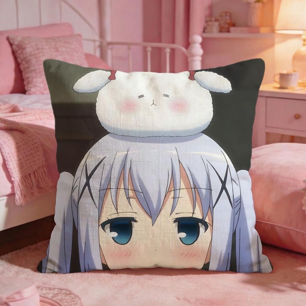 lIs the Order a Rabbit Cushion Cover Premium Comfort Reversible Pillow Cove Two in One Design for Any Room  Car Interior
