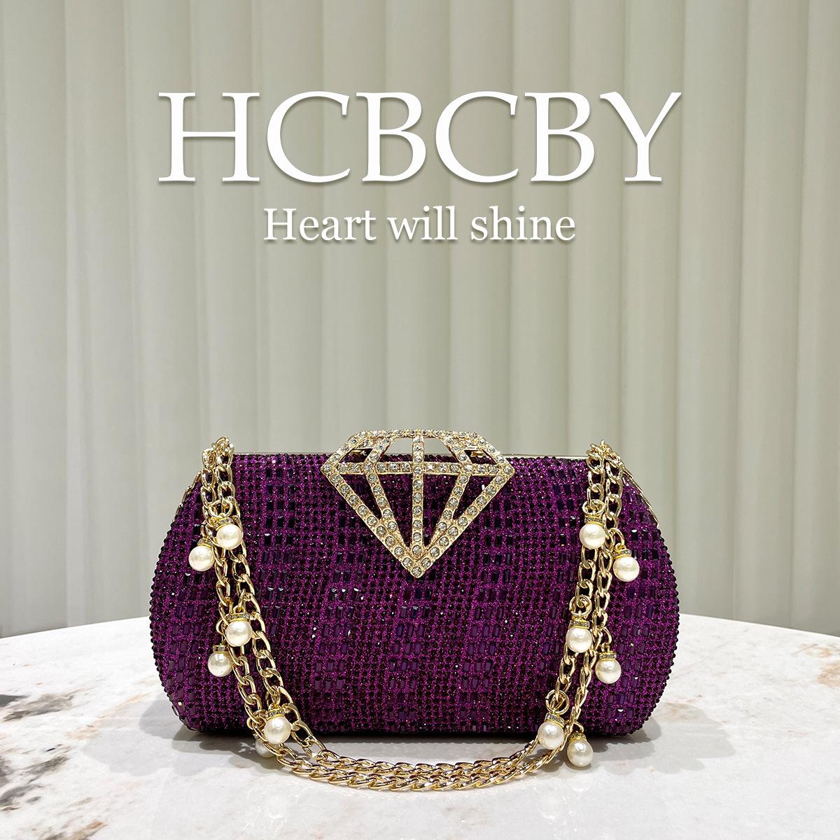 

Women s Evening Bags Sparkling Clutch Purse with Chain Wedding Party Prom Bride Elegant Glitter Handbag Shoulder Bags Bling Crossbody Bag for Women one size фіолетовий