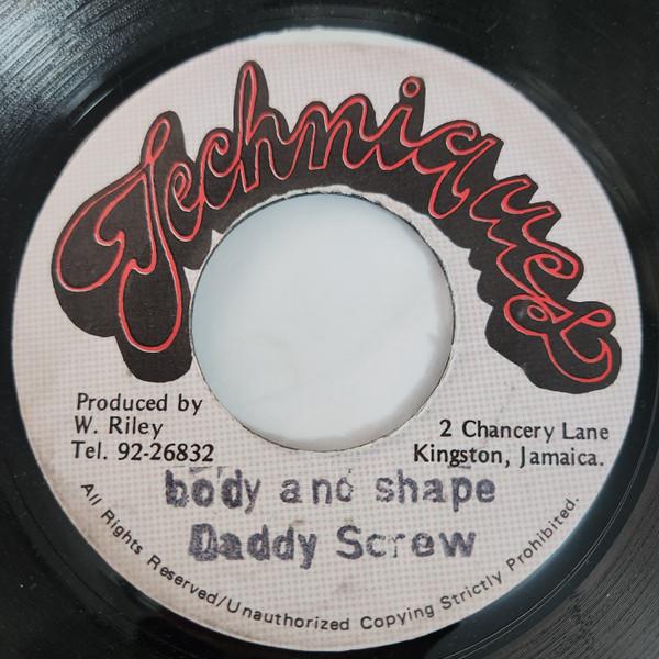 

7inch Record DADDY SCREW Body And Shape NONE Techniques Jamaica Reggae Ska Dub Used