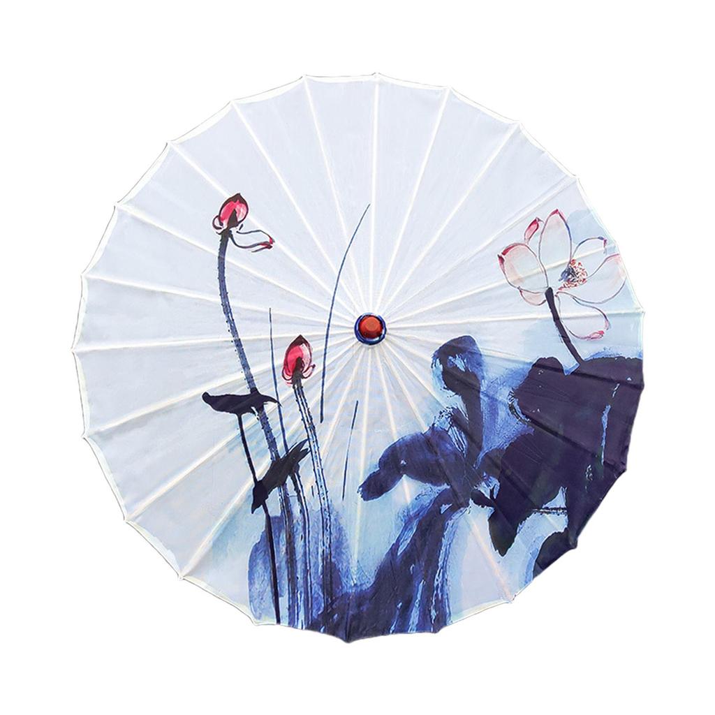 Silk Cloth Women Umbrella Decorative Umbrella for Costumes Decoration Party