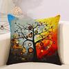 Office Living Room Home Pillowcase Colorful Background Fantasy Tree Pillowcase Car Ornaments