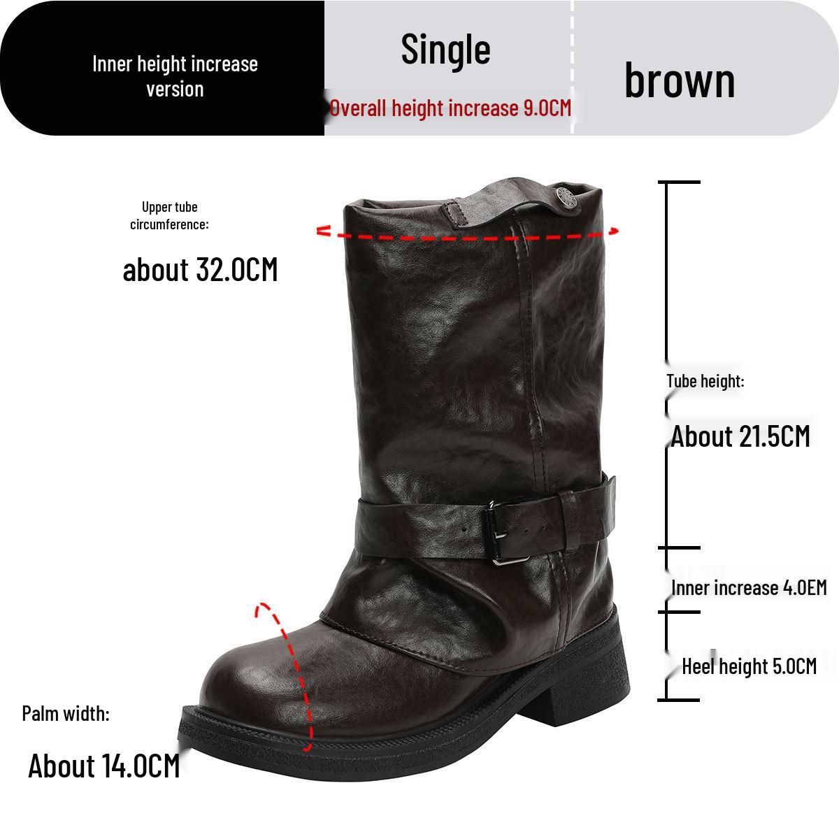 

Женские ретро ботильоны на скрытом каблуке с круглым носком – Черные в стиле Мартин, с драпировкой для весны и осени 2025 38