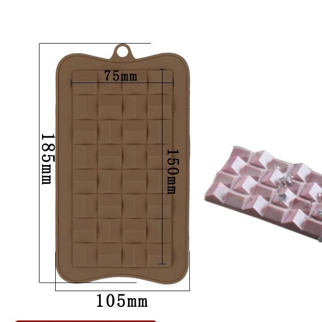 

Новая силиконовая форма для шоколада, множество квадратных форм, форма для торта, желе, конфеты, 3D, кухонные принадлежности своими руками, многоразовые инструменты для выпечки