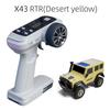 2026 X43 1:43 Mini Crawler RC Car Simulation Full Time 2.4G Hz 4-wheel Drive Climbing Vehicle Toy Remote Control Toys RTR Kit for Kids and Adults Toys