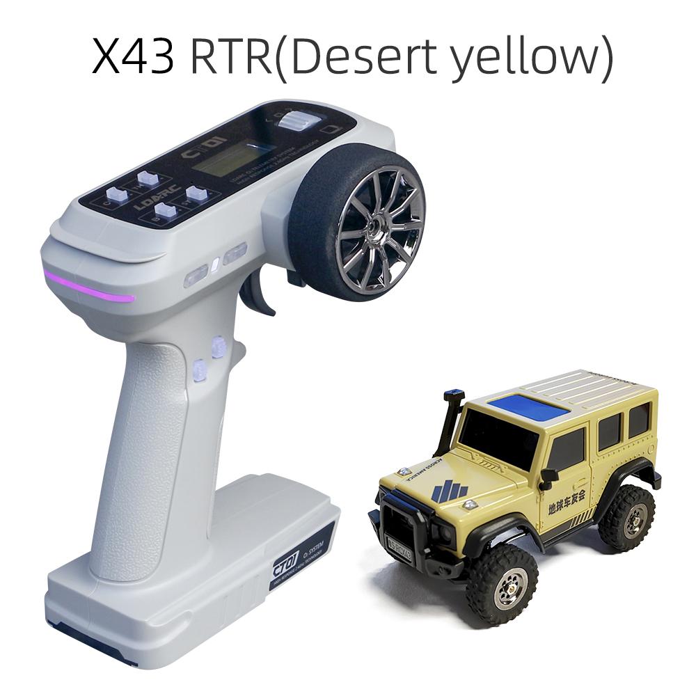 2026 X43 1:43 Mini Crawler RC Car Simulation Full Time 2.4G Hz 4-wheel Drive Climbing Vehicle Toy Remote Control Toys RTR Kit for Kids and Adults Toys