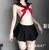 Sex Underwear Milk Leakage Student Wear Women's Summer Pleated Skirt Short Skirt Temptation Live Streaming Host Performance Set 2428