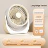 USB Rechargeable Desk Fan: Silent, Strong Wind, Wall-Mountable, Multi-Angle for Office/Student Dorms