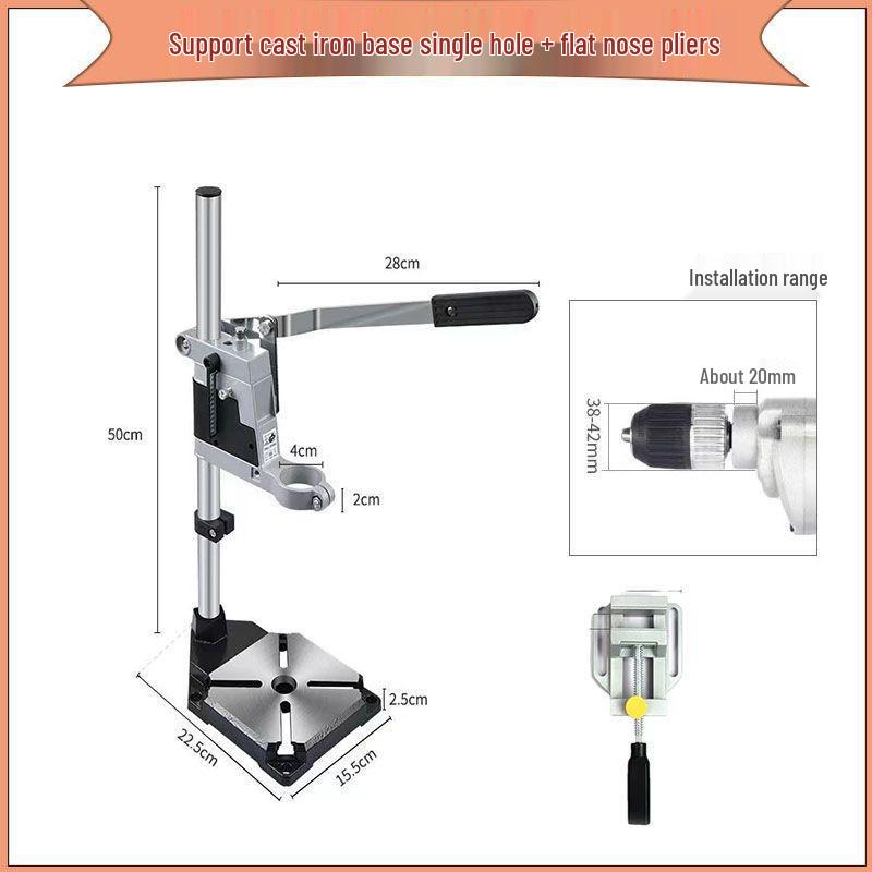 Multifunctional Hand Drill Stand: Converts Electric Drill To Bench Drill with Mini Pliers