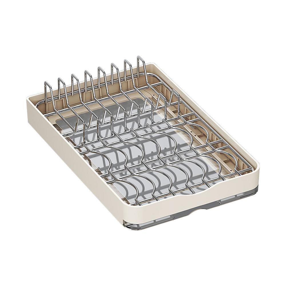 Pull Out Drawers For Cabinets Metal Slide Out Dish And Bowl Drying Rack Drawer Organizer For Kitchen Bathroom Living Room Pantry