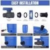 Plastic Rain Barrels Valves Set Includes Watertight Adapters and Thread Seal Tape for Garden Irrigation Systems