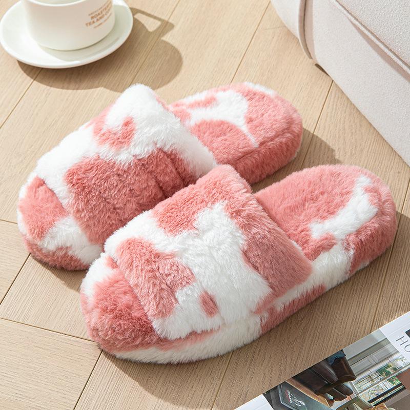 

Модные пушистые женские тапочки из искусственного меха, домашние, роскошные, дизайнерские, плюшевые, осенне-зимние, женская обувь на платформе, повседневные, комнатные, пушистые шлепанцы, элегантные, новые 42-43 красный