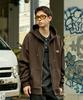 Fluke Slam Logo Authentic Zip-Up Hoodie Brown Fzt602-Z
