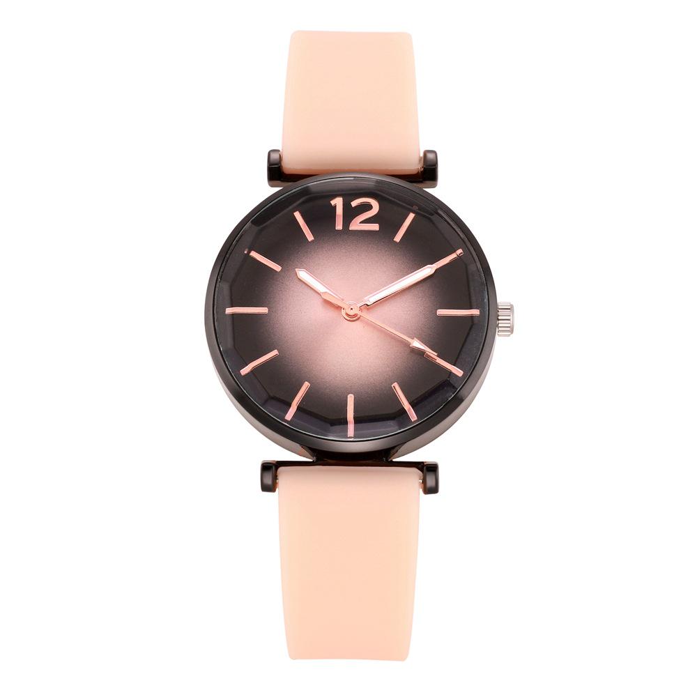 Elegant Rhombus Glass Women's Quartz Wristwatch with Silicone Strap