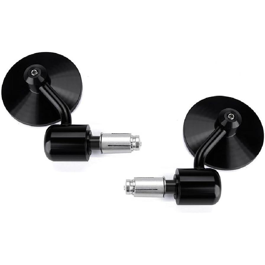 Benutzerdefinierte Motorrad CNC Lenkerendspiegel Rückspiegel Seitenspiegel 3" Rund 7/8" 22 mm Kompatibel mit Honda Yamaha Suzuki Kawasaki Aprilia Derbi Ducati
