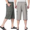 Herren Sommer Casual Mittellange Locker Geschnittene Shorts für Mittelalte und Ältere