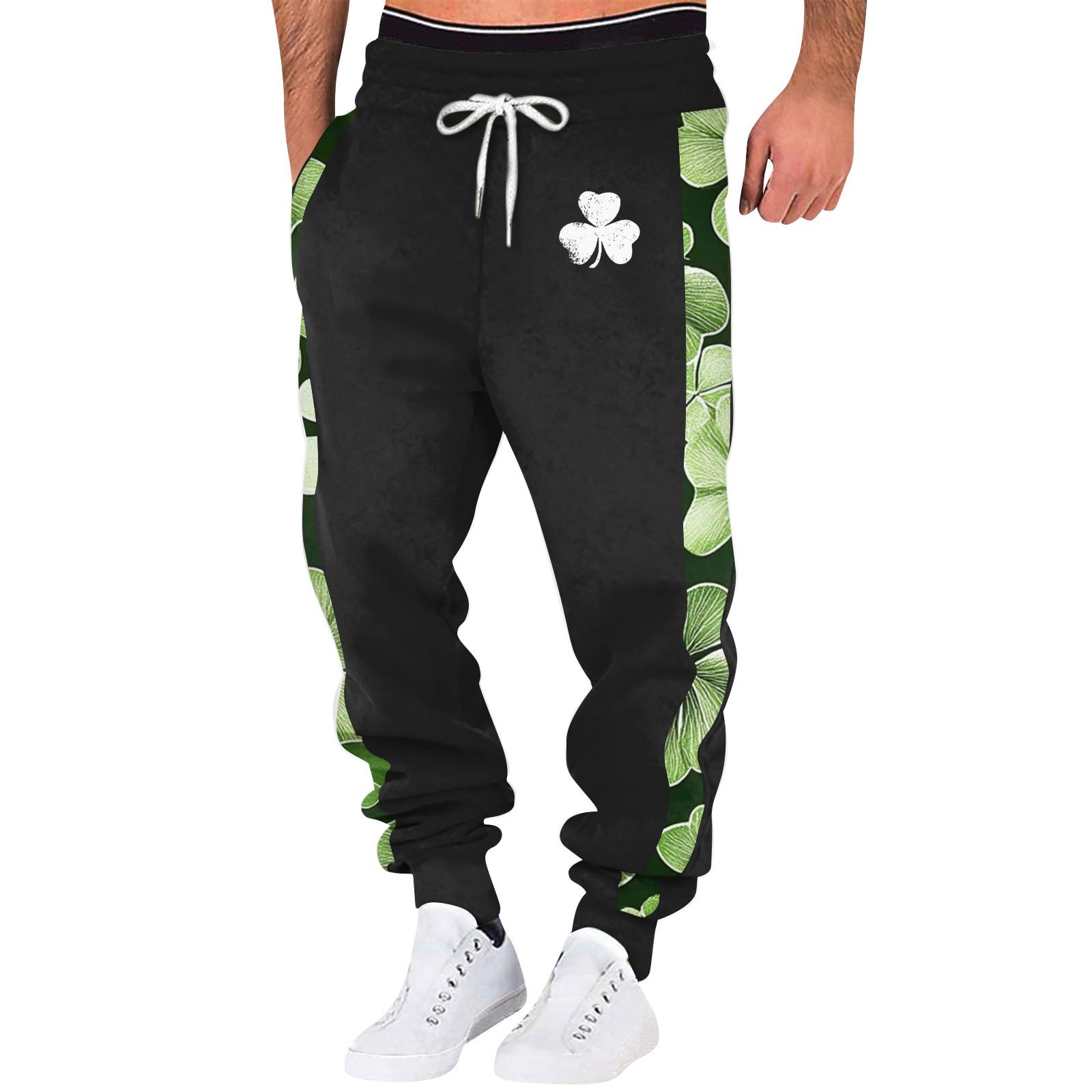 

Весняні спортивні штани для фітнесу. Чоловічі вільні спортивні штани для бігу, бавовна M чорний