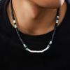 Vintage Beach Boho Surfer Coconut Wooden Chain Necklace for Men Simple Geometric Tribal Ethnic Beads Choker Neck Accessories New