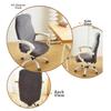 Soft High Back Dining Chair Cover Stretch Jacquard Slipcover Stretch Chair Cover Elastic Spandex Kitchen Chair Cover Dining Room