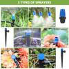 Drip Irrigation System Adjustable Premium Irrigation System for Garden Raised Beds Complete Drip Irrigation Kit W/ Drip Emitters