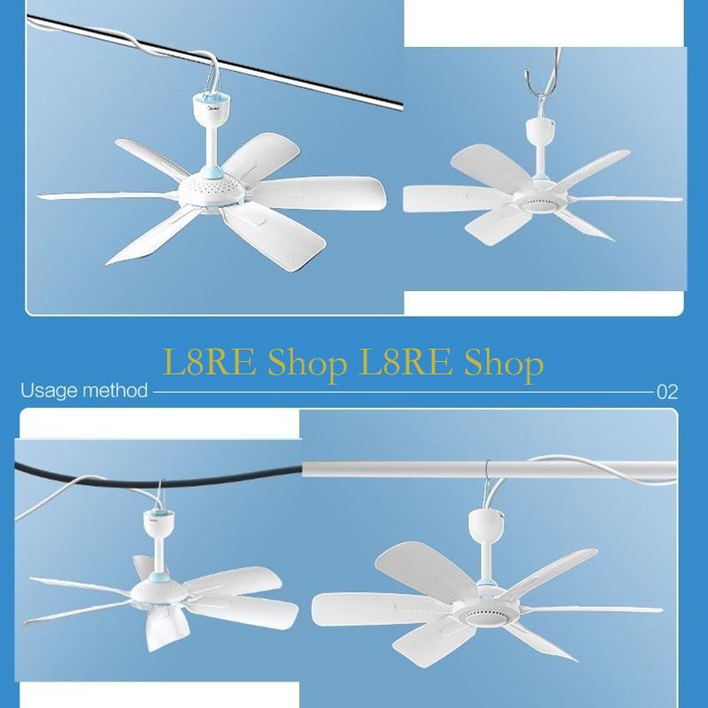 L8RE Silent Ceiling Fans 220V 20W No Light for Bedroom Living Room Office Hanging Fan China Mainland