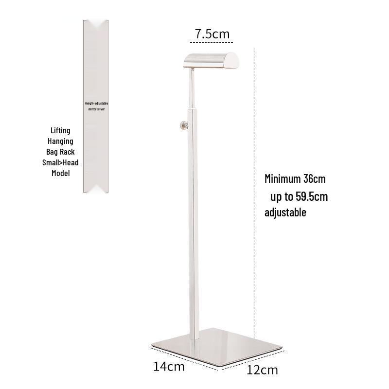 Stainless Steel Adjustable Multi-functional Bag Display Stand for Clothing Stores - 2025 New Style