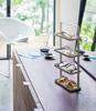 Yamazaki Glasses Accessory X D7 X Tower Accessory Small 4298 & Tray, 4-Tier, White, Approx. W16.5 H32.5cm, Style, Storage, Organizer,