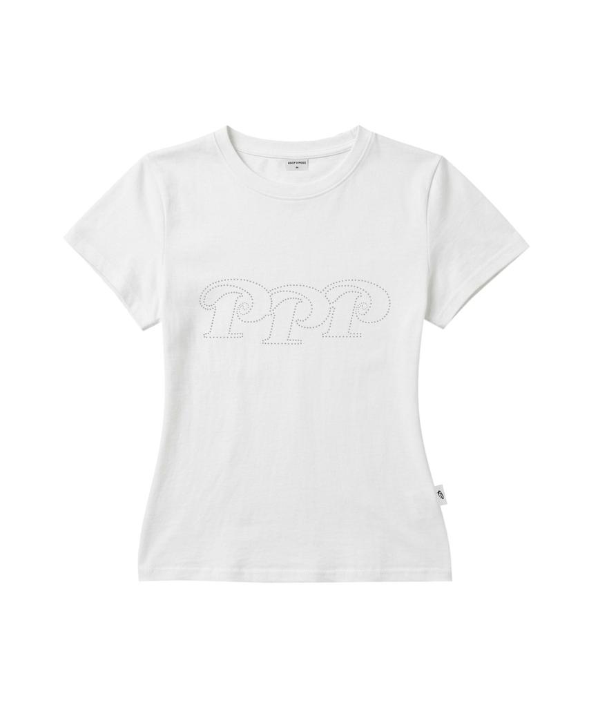 PAGESIISII Ppp Hotfix Point Slim Fit Short Sleeve T-Shirt [2 Colors]