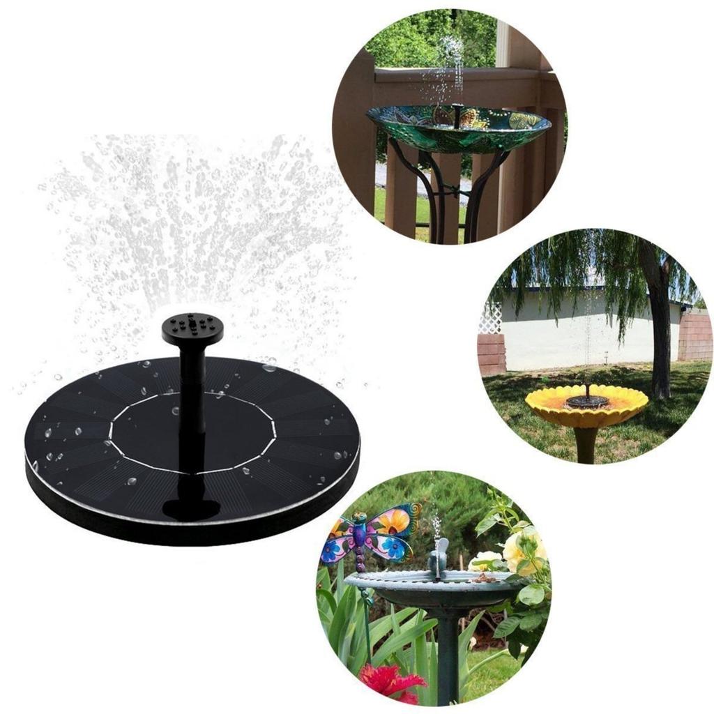 1pc Solar Fountain Pump, Waterscape Outdoor Solar Bird Bath Fountain, Independent Floating, For Gardens, Terraces, Bathtubs, Ponds, Swimming Pools