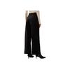 Calvin Klein Minimalist Three-Dimensional Solid Color Fitted Straight Casual Pants Women Bottoms Space-Black J225582