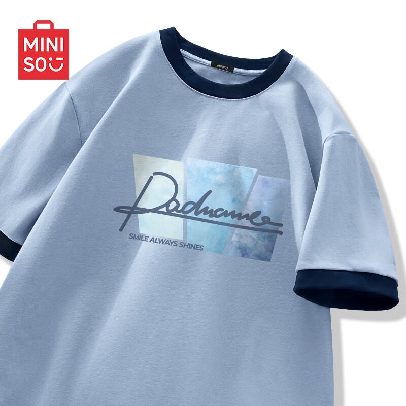 MINISO Men's 2025 Summer Trendy Cotton T-Shirt