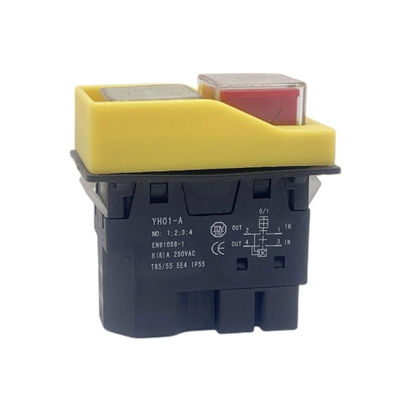 

YH01 Waterproof Electromagnetic Device Over & Under Voltage Protections Push Button Suitable for Electrical Appliances 1
