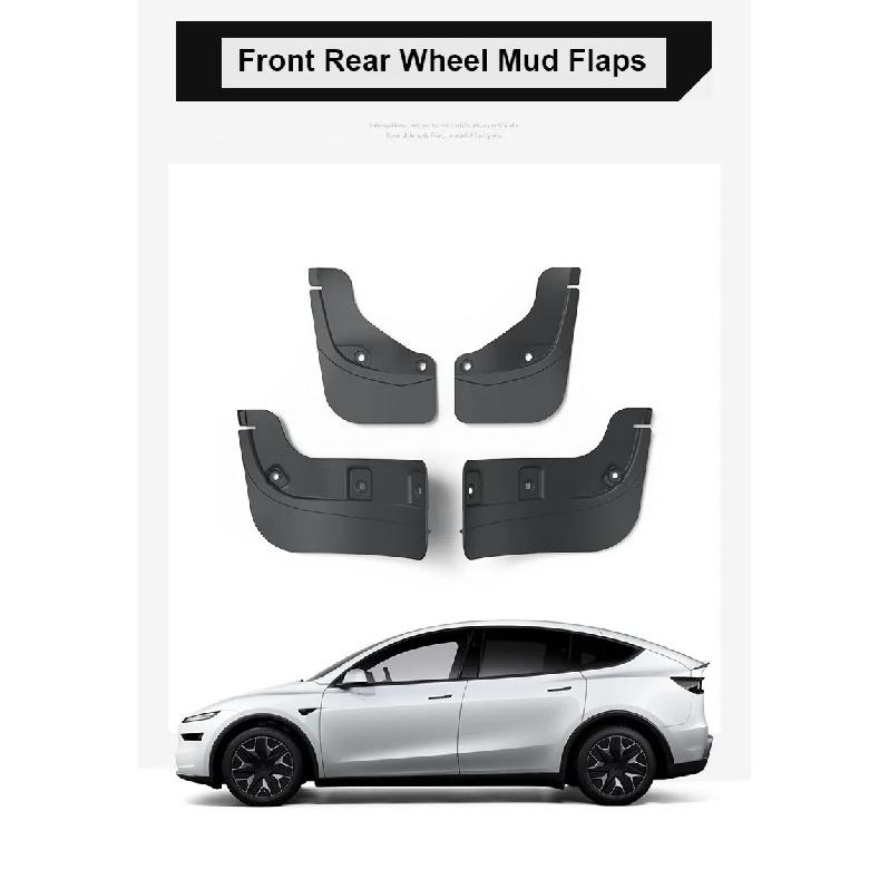 Fender For Tesla Model YL 2026 Mud Flaps Splash Guard Flap 6-Seater YL Fenders Anti-Snow Anti-Sand Front Rear TPE Car Protection